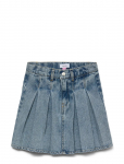 Vero Moda Girl - Vmdanni Hr Short Dnm Pleat Skirt Girl - Teksaseelikud - 140