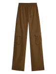 7 For All Mankind - Cargo Wide Pant Popeline Toffee - Cargo-p&uuml;ksid - S x 33
