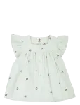M&uuml;sli - Seersucker Stripe Frill S/S T - Pluusid ja tuunikad - 116