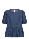 Rosemunde Kids - Rklise Denim Ss Blouse - Pluusid ja tuunikad - 152