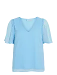 Vila - Vifalia V-Neck S/S Top - Noos - L&uuml;hikeste varrukatega - 38