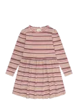 Minymo - Dress Ls Y/D Rib - Pikkade varrukatega vabaajakleidid - 116