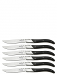 Laguiole By H&acirc;ws - Laguiole By H&acirc;ws Steak Knife Set 6 Pcs Black Wood - Liha s&ouml;&ouml;giriistad - ONE SIZE