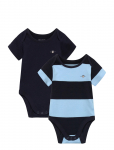 Gant Kids - 2 Pack Ss Striped Romper - Komplektid bodiga - 98