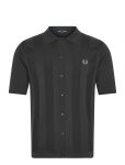Fred Perry - Tonal Vertical Stripe Shirt - L&uuml;hikeste varrukatega kootud polos&auml;rgid - S