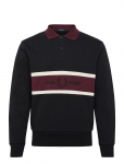 Fred Perry - Embroidered Panel Collared - Pikkade varrukatega - XL