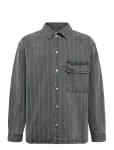 WOOD WOOD - Wwdavid Overshirt 25456 - Triibulised s&auml;rgid - L