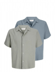 Jack & Jones - Jornantucket Doubl Cloth Shirt Ss 2Pk Mp - L&uuml;hikeste varrukatega s&auml;rgid - XXL