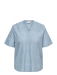 ONLY Carmakoma - Carhellen S/S V-Neck Blouse Jrs - L&uuml;hikeste varrukatega - 54