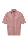 Oscar Jacobson - Reg Fit Cuban Striped Shirt - L&uuml;hikeste varrukatega s&auml;rgid - M