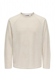ONLY & SONS - Onsapollo Reg Ls Struc Crew Knit - &Uuml;mara kaelusega - L