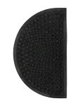 House Doctor - Door Mat, Hdentry, Half Round, Blac - Uksematid - 75X45X0.8CM