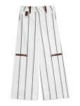 Laagam - Velia White Striped Pants - Lai jalg - S