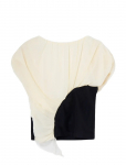 Laagam - Gemini Ecru Draped Top - L&uuml;hikeste varrukatega - XL