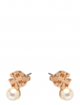 Tory Burch - Moondance Logo And Pearl Stud Earrings - Needid - ONE SIZE