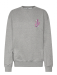 JW Anderson - Melange Grey Cotton Oversize Sweatshirt - Dressipluusid - S