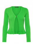 Maje - Ribbed And Ruffled Knitted Cardigan - Kardiganid - 40
