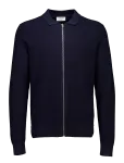 Lindbergh - Structure L/S Polo Zip Cardigan - Pikkade varrukatega kootud polos&auml;rgid - M
