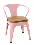 J-Line - Kids Chair Evi Iron/Plywood Light Pink - Beebitoolid ja tarvikud - ONE SIZE