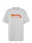 Maison Kitsune - Flash Fox Relaxed Tee-Shirt - L&uuml;hikeste varrukatega - L