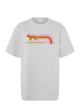 Maison Kitsune - Flash Fox Relaxed Tee-Shirt - L&uuml;hikeste varrukatega - L