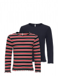 Kids Only - Kmgdixi Life Ls O-Neck Stripe 2P Top Jrs - Pikkade varrukatega T-s&auml;rgid - 128