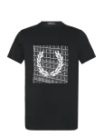 Fred Perry - Laurel Wreath Graphic Tshirt - L&uuml;hikeste varrukatega - L