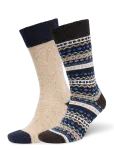 Barbour - Barbour Fair Isle Sock 2 Pack - Tavalised sokid - L