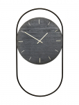 Andersen Furniture - A-Wall Clock Black With Black Metal Ring - Seinakellad - ONE SIZE