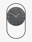 Andersen Furniture - A-Wall Clock Black With Black Metal Ring - Seinakellad - ONE SIZE