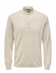 ONLY & SONS - Onswyler Life Reg 14 Half Zip Knit Noos - Poolpika lukuga džemprid - XXL