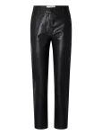 Selected - Slwmarie Mw Leather Pants B Noos - Nahksed retuusid-p&uuml;ksid - 38
