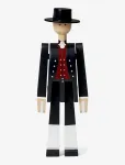 Kay Bojesen - Norwegian Bunad Man Black/Red/White - Puidust kujud - H20.5CM