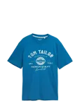 Tom Tailor - Logo Tee - L&uuml;hikeste varrukatega - S