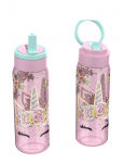 Einhorn - Unicorn Gems, Vandflaske Med Suger&oslash;r - S&ouml;&ouml;giaeg - 500 ML