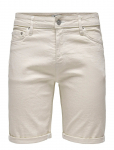 ONLY & SONS - Onsply Ecru 9296 Azg Dnm Shorts - L&uuml;hikesed teksap&uuml;ksid - XXL