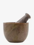 House Doctor - Mortar W. Pestle, Hdarb, Brown - Uhmrid ja nuiad - 10X10X7.8CM