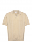 Lindbergh - Knitted S/S Polo - L&uuml;hikeste varrukatega kootud polos&auml;rgid - XXL