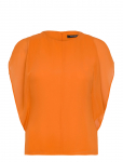 French Connection - Eden Georgette Flutter Slv Top - Varrukateta - 34