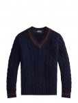 Polo Ralph Lauren - Wool-Cashmere Cricket Sweater - V-kaelusega - M