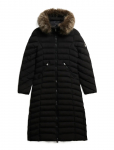 Superdry - Fuji Faux Fur Hooded Longline - Polsterdatud jakid - S