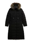 Superdry - Fuji Faux Fur Hooded Longline - Polsterdatud jakid - S