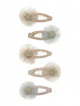 Mimi & Lula - 5 Clic Clacs - Mini Tulle Enchanted - Juukseklambrid - ONE SIZE