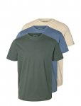 Selected - Slmcormac Ss O-Neck Tee 3-Pack Noos - L&uuml;hikeste varrukatega - S