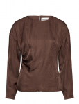 Malina - Rosalie Jacquard Weave Satin Blouse - Pikkade varrukatega - 44