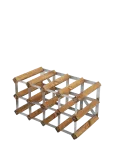 The Swedish Wine Rack Factory - 12 Bottle Self Assembly Kit Light Wood - Riiulid - ONE SIZE