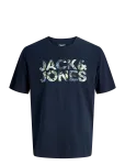 Jack & Jones - Jjejeff Logo Tee Ss Sn - L&uuml;hikeste varrukatega - S