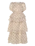 Vila - Vivane S/S O-Neck Midi Dress/Dc/Ka - P&otilde;lveni ja midi - 44