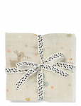 Done By Deer - Swaddle Celebration Sand - Musliintekid - 120X 120CM