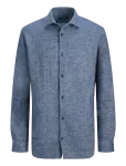 Jack & Jones - Jprblaparker Linen Blend L/S Shirt - Linased s&auml;rgid - XXL
